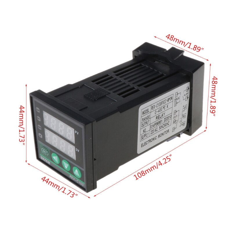 PID Digital Temperature Controller REX-C100(M) 0 To 400°C K Type Relay Output A0NC