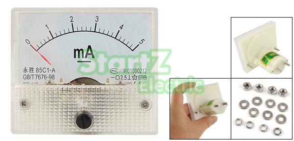 DC Analoge Meter Panel 5mA AMP Huidige Ampèremeter... – Grandado