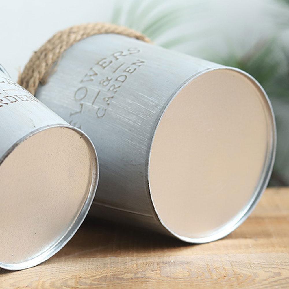 Small Size Cute Vintage Bucket Flower Pot Planter Succulent Plant Flowerpot Decor Garden Home N3A6