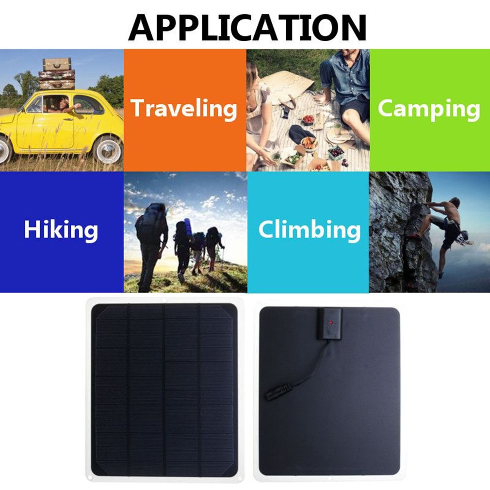 Waterdicht Kan Worden Geplaatst In Outdoor Draagbare Zonnepaneel Power Generatie Opladen Board Mobiele Telefoon Batterij Oplader