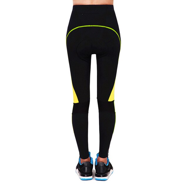 WOSAWE Cycling Pants Sportswear Women's Bike Trousers Bicycle Riding Clothing Padded Spring Female Pants Green Red