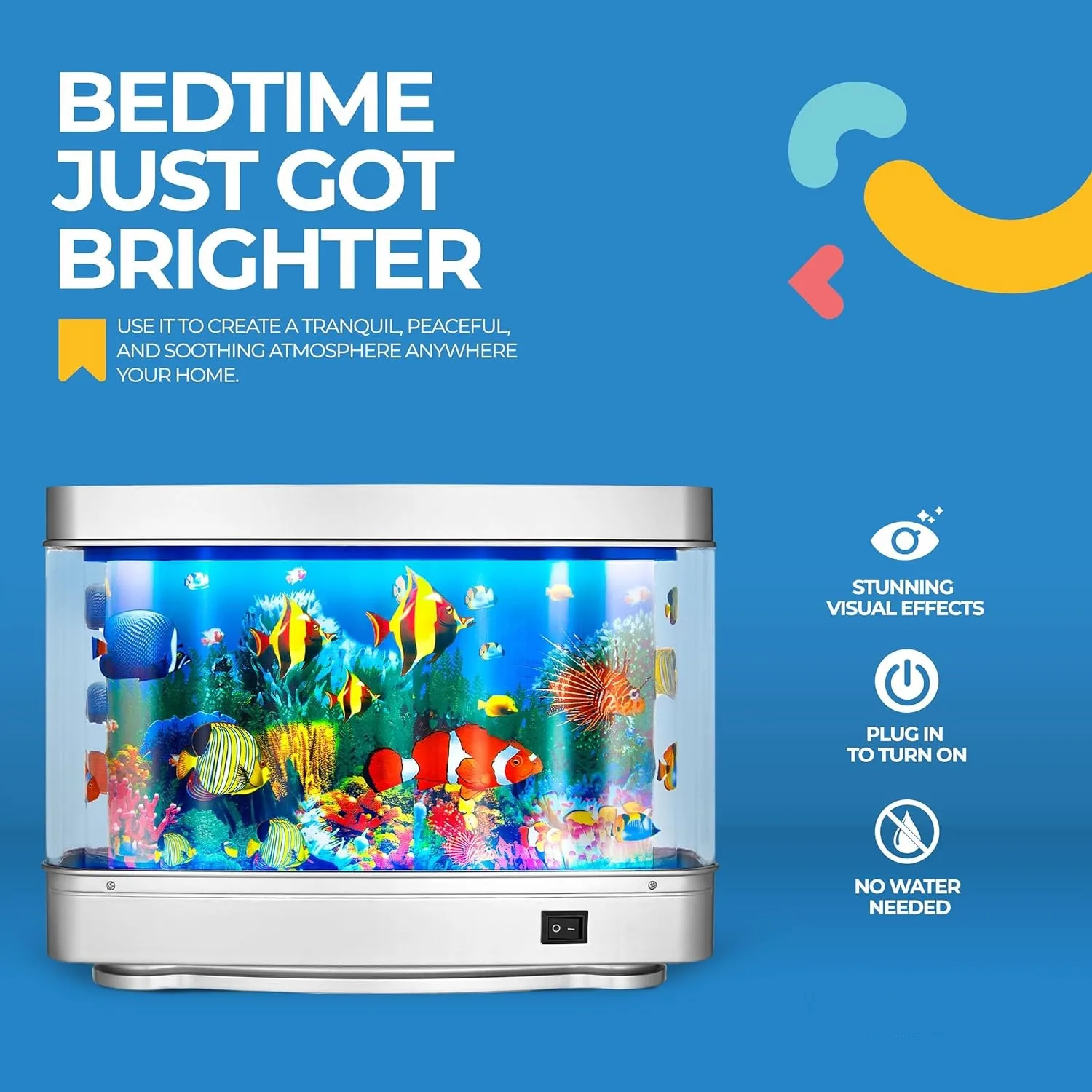 Künstliche tropische Aquarium lampen Aquarium dekorative Tisch lampe virtuelle Ozean dynamische LED Nachtlicht Kinderzimmer Dekor