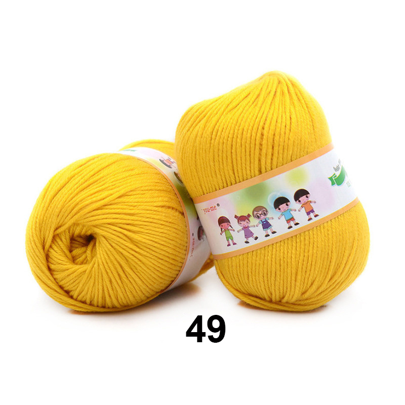 2pcsX50g Gebreid Garen voor Gehaakte Pop Baby Garen T-shirt Katoen Gemengd Garen Ilos Para Tejer Gebreide Estambre Para Tejer