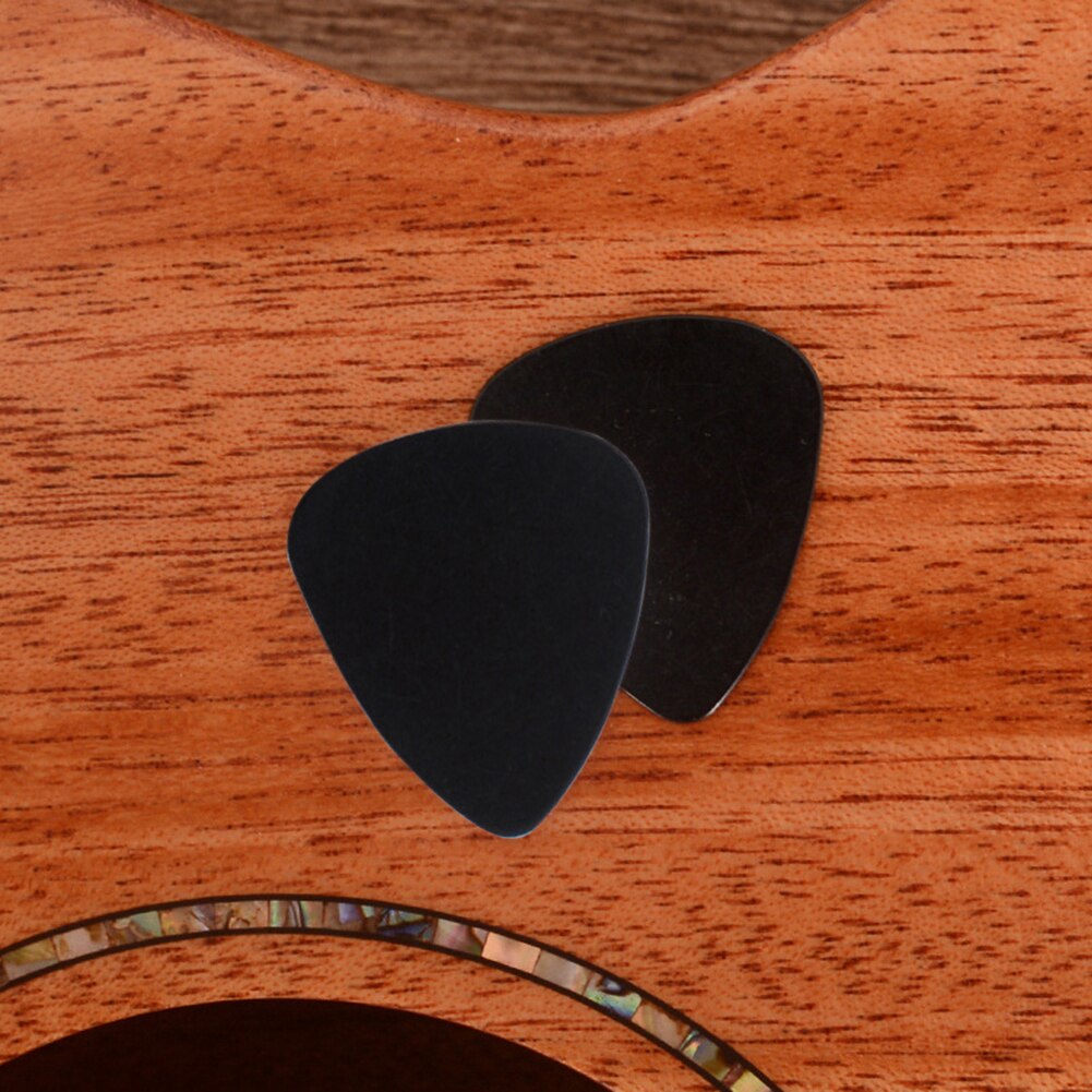 Planet Waves Plektrum 10er Pack – Zelluloid Schwarz Perleffekt, 0,5 Mm Light, Standardform, Für Gitarre & Bass