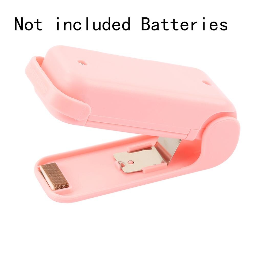 Minipose sealers plastikpose klip håndholdt varmeforseglingsmaskine impulsforsegler segl pakning køkken gadgets: 2