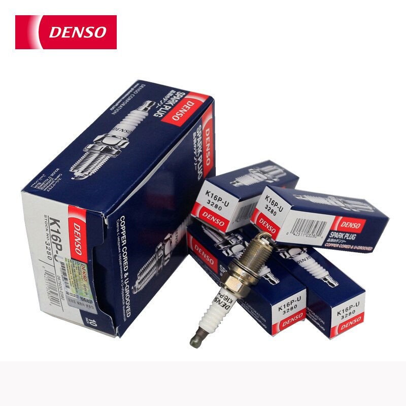 4pieces/set DENSO Car Spark Plug For Jetta Corolla Junjie BYD F3 Bora Nickel alloy K16P-U