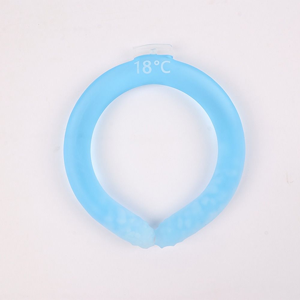 Collar Tube Neck Cooler Ice Pack Reusable Neck Cooling Ring Ice Maker Gel Liquid Cooling Neck Wraps Fitness: GRAY