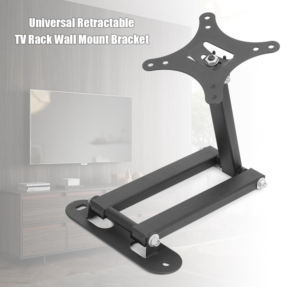 Universal Retractable TV Rack Wall Mount Bracket 17 to 32 inch LCD Monitor Left and right retractable adjustment angle