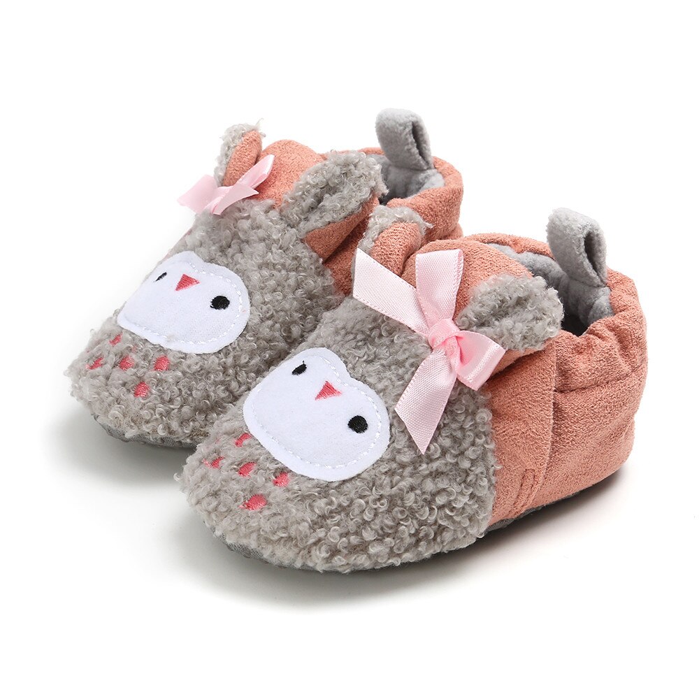 Enfant enfants pantoufles tout compris coton dessin animé doux intérieur bébé coton pantoufles bébé garçons filles chaussures maison pantoufles