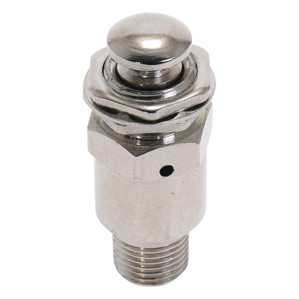 Válvula de escape mecánica neumática de aire TAC-3P, 2 posiciones, 3 vías, M5, hembra, 1/8 ", botón de rosca macho, válvulas con Fiitting