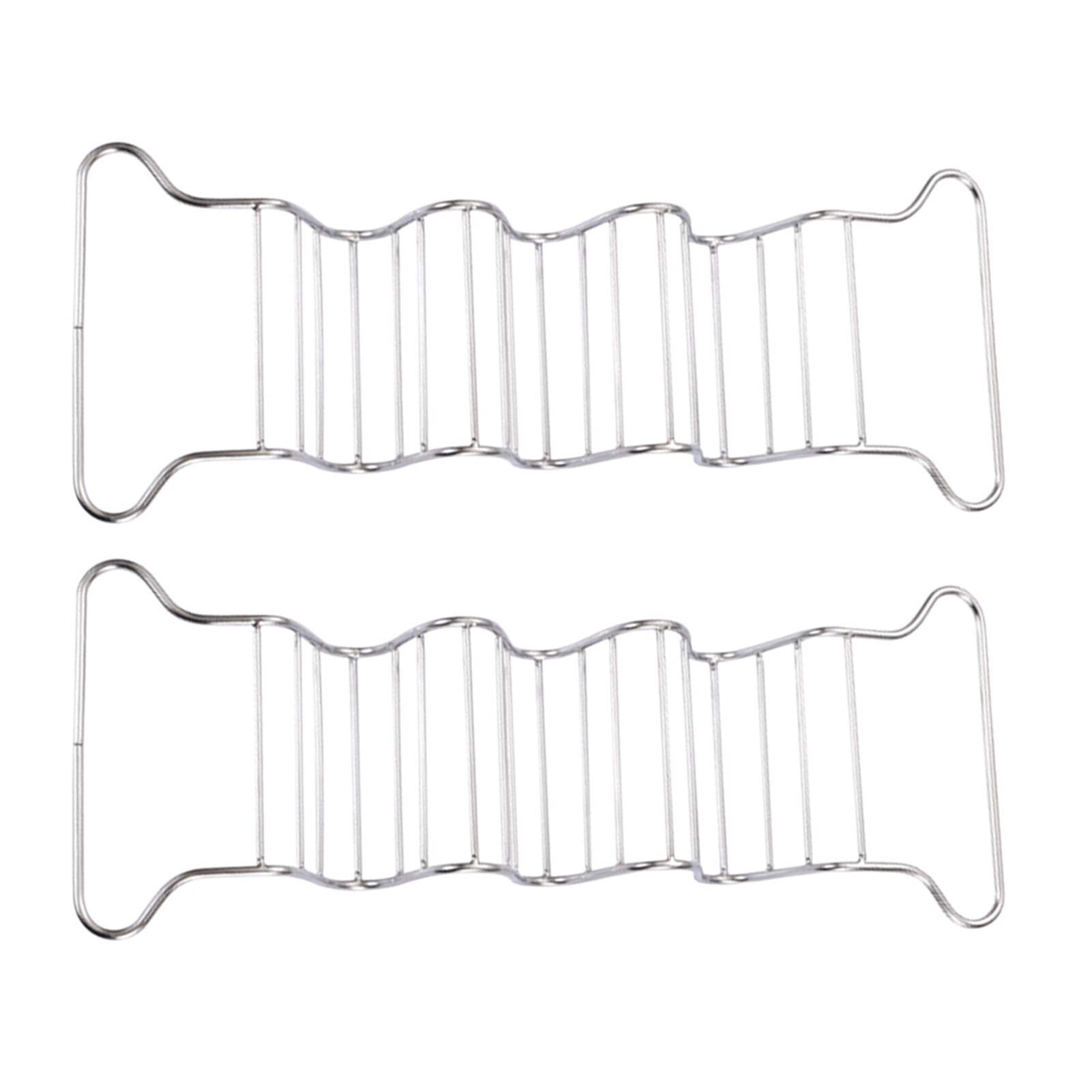 Soporte portátil de acero inoxidable para hornear, rejilla de acero inoxidable para tacos y tortillas, seguro y multifuncional, 2 uds.