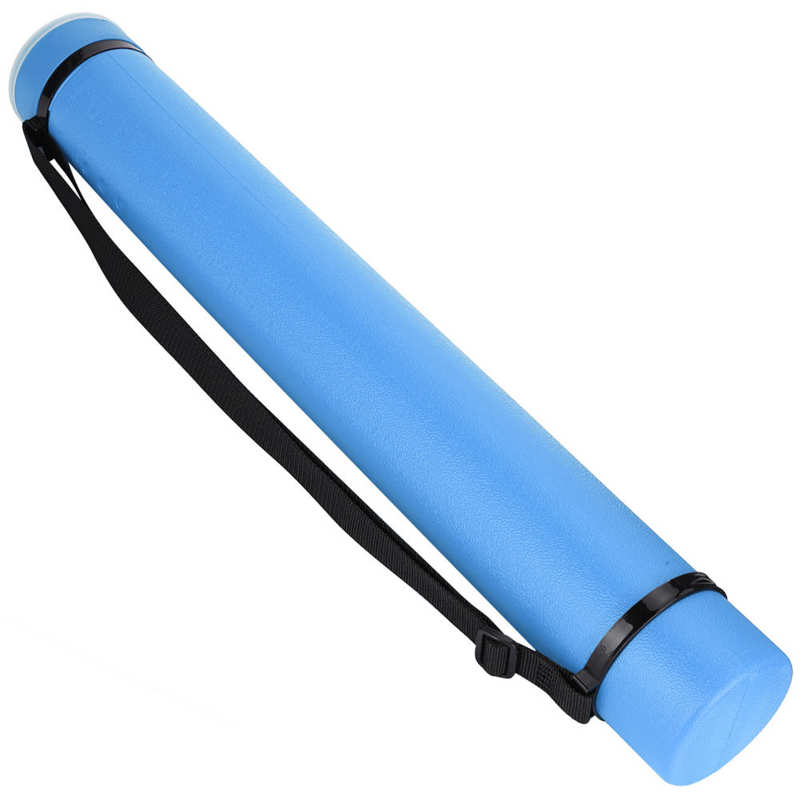 Picture Storage Tube Drawing Storage Tube Extendable Thickened Telescopic Collection Poster Drafting Case Drawing Storage Tube: Blue