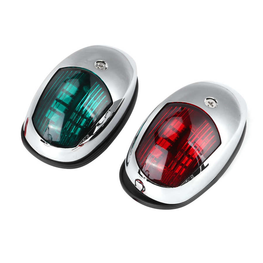 Marine Hardware boat accessories marine 12V LED Marine Navigation Light Waterproof Green Starboards Red Port Side Mount
