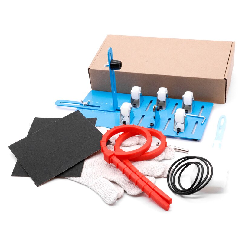 Glass Bottle Cutter Tool Roller Glass Cutter Square Round Wine Beer Glass Sculptures Cutter Machine Glass Cutting Bottles Holder: Default Title