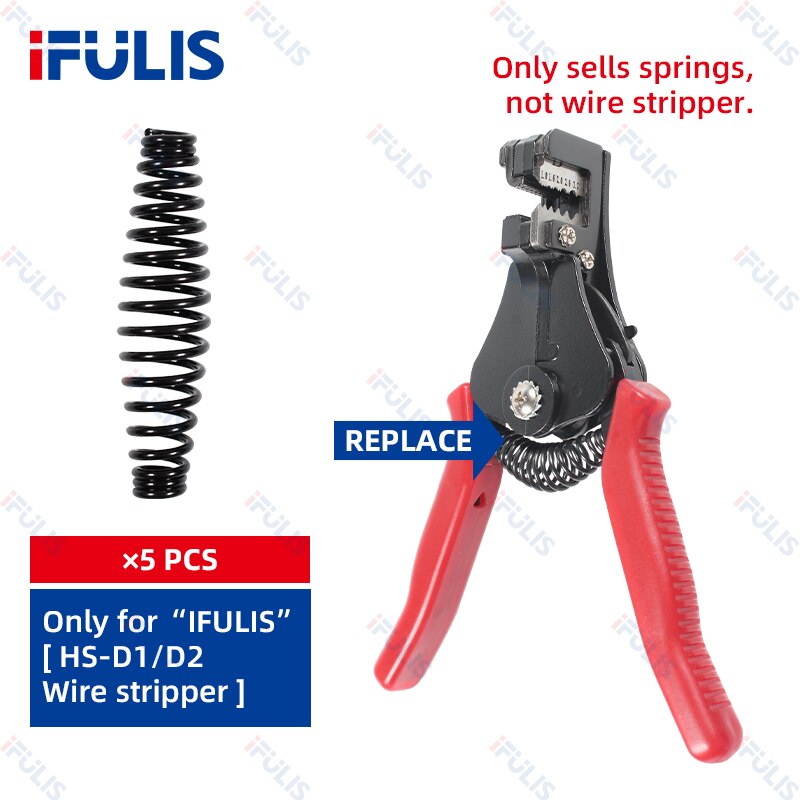 Crimping Tool Spring SN-48B 7.5Inch Pliers Sccessories HSC8 6-4 HS-D1 D2 HS-700B Repair Stripping Tool Cutting: HS-700B Spring