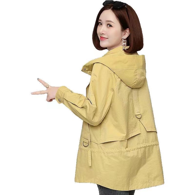 Lente Herfst Jas Vrouwen Lange Mouw Trenchcoat 2023 Vrouwelijke Windjack Casual Losse Rits Bovenkleding Overjas