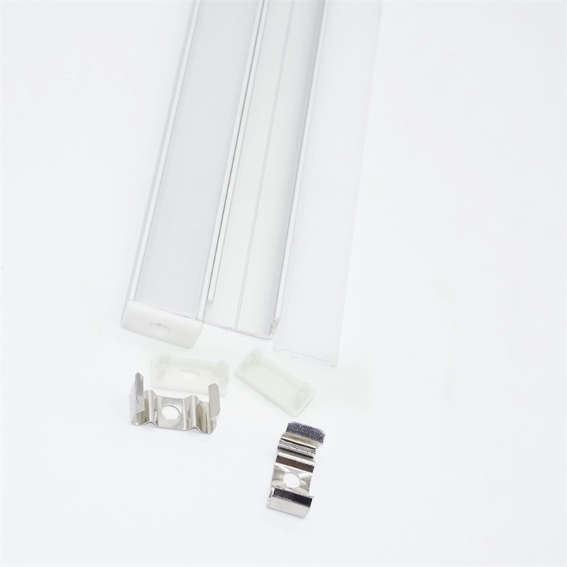 40cm per piece 16mm pcb led aluminium profile for double row strip ,8.5mm high slim flat wall ceil mounted diffuser channel