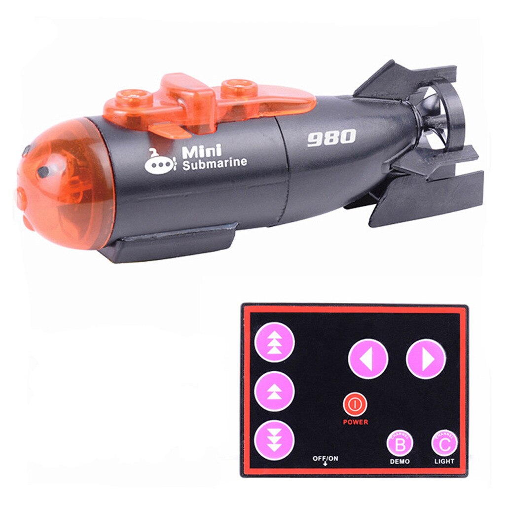 Mini Remote Submarine Afstandsbediening Led Kleurrijke Boot Water Speelgoed Duiken Speelgoed De Beste Grappige Cadeaus Voor Kinderen Juguetes Divertidos # D5