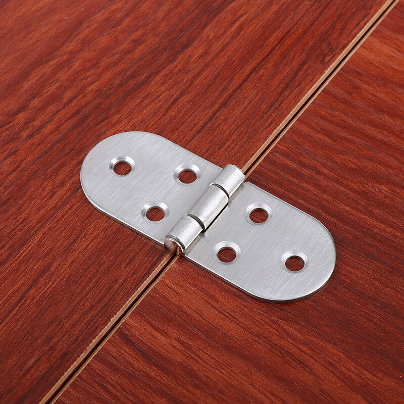 Bisagra de mesa redonda oculta con tapa, 180 grados, mesa plegable, bisagra de cobre, Hardware para muebles de 80x31mm, 2 unidades
