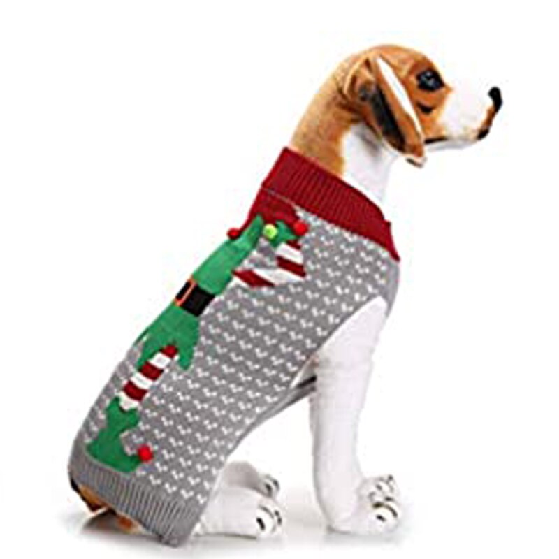 Noël chien pull elfe Clown vêtements chauds pour petit moyen grand chiens chats Halloween déguisement pour animaux de compagnie Chihuahua teckel