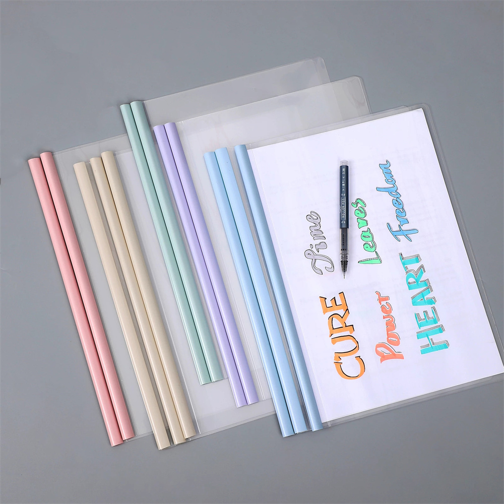 10 stk  a4 morandi farge papir mappe dokument stang klemme fil emballasje kvitteringsholder klistremerker lagring kontorrekvisita