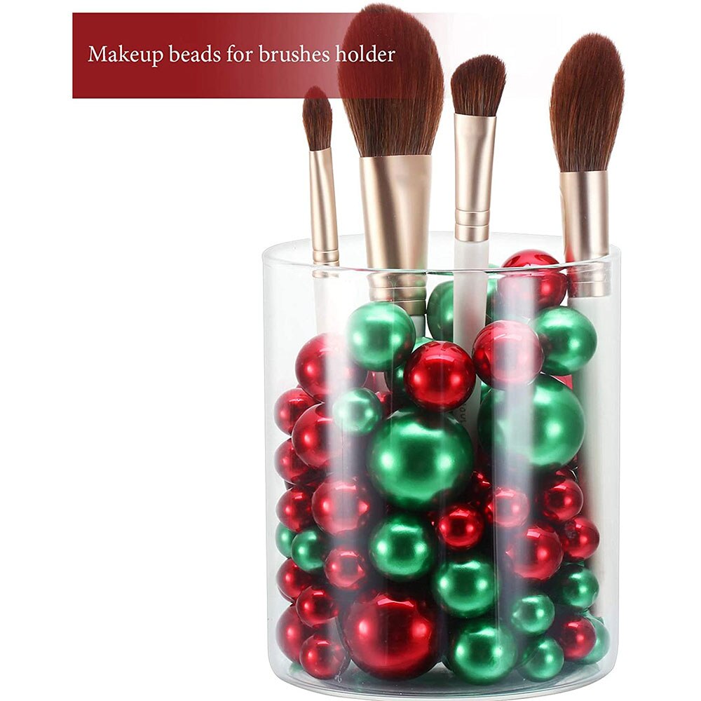 40 PCS Blue Floating Pearls Beads for Vases No Hole Highlight Pearl Bead Vase Fillers for Centerpieces, 30mm, 20mm, and 14mm