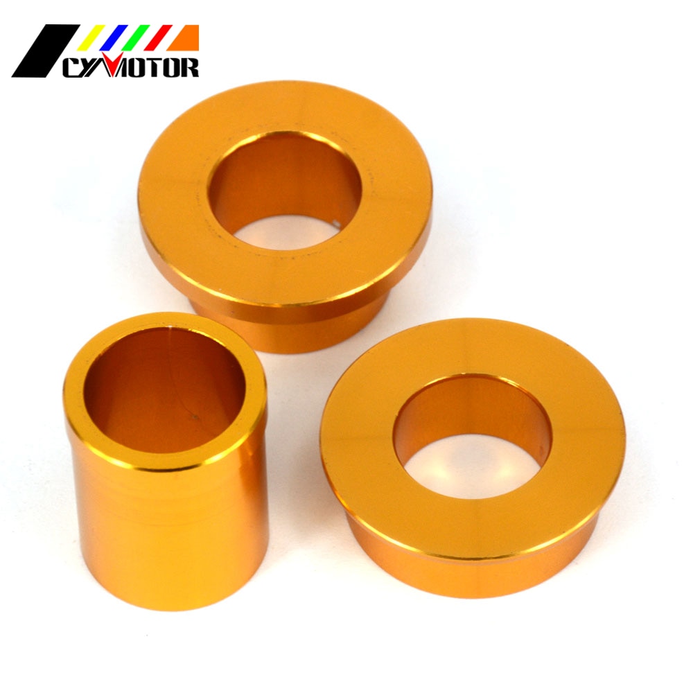 CNC Gold Front Rear Wheel Hub Spacer Axle for SUZUKI DRZ 400 DRZ400S DRZ400E 2000 2002 2005 2007