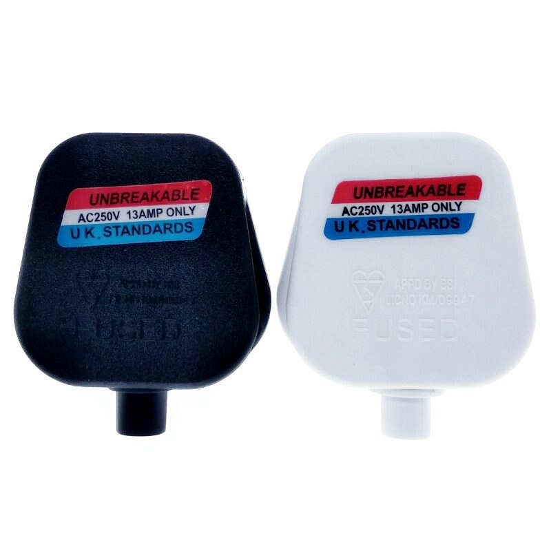 5 Pack - UK, Ireland, Malaysia, Singapore, HK Rewireable Peplacement Power Plug AC250V BS1363 13A Fused