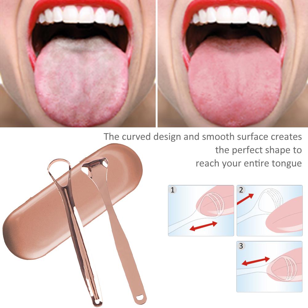 Raspador de lengua de acero inoxidable, limpiador de respiración fresca, raspadores de lengua, raspadora de lengua, limpiador para herramientas de cuidado bucal