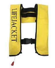 Automatic Inflatable Life Jacket Inflatable Portable Life Jacket Life Jacket Life Vest: yellow / Manual operation