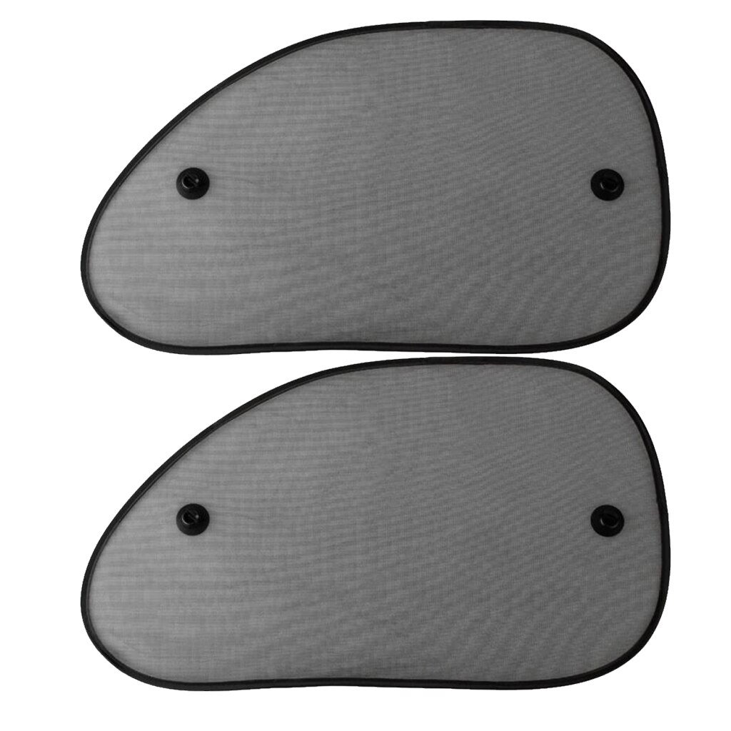 2Pcs Car Side Window Cover Block Window Mesh Cover With 4 Suction Cups