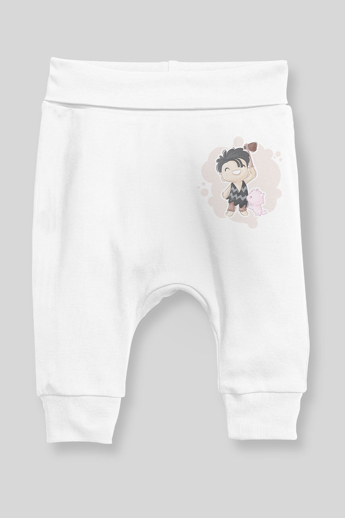 Angemiel baby vild pojke och katt hane baby harem byxor pantalon vit