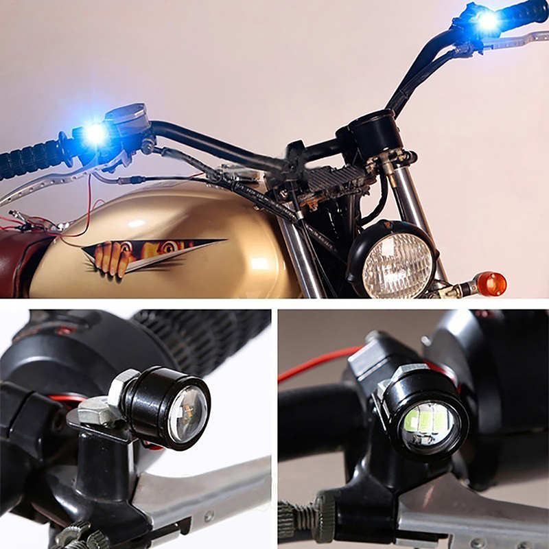 Motorcycle Led Light Super Bright Spotlight Driving Safety Lamp Motorcycle Reverse Brake Light Fog Lamp Moto Accessories