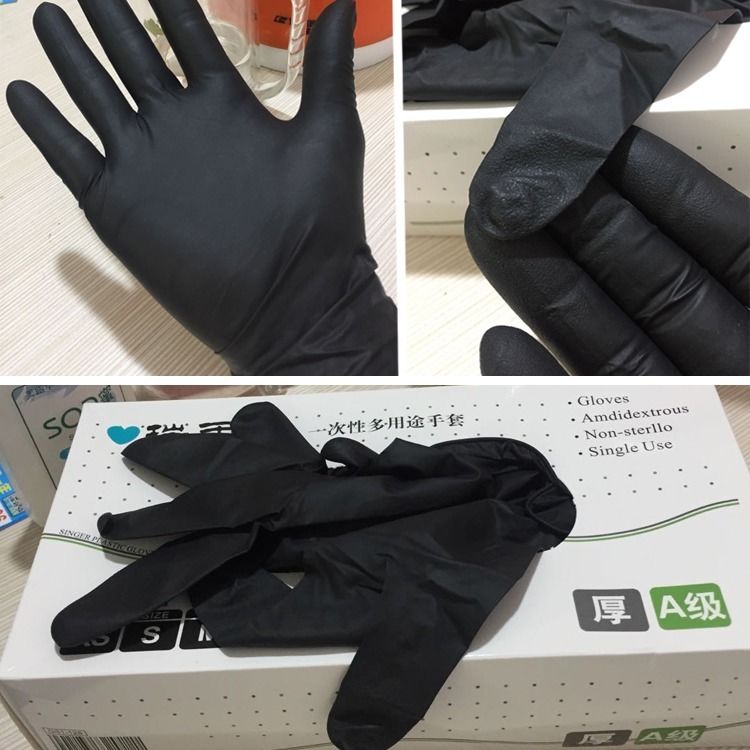Undefined 20Pc Wegwerp Nitril Handschoenen Beschermende Handschoen Voedsel Prep Koken Handschoenen Keuken Waterdichte Service Handschoenen