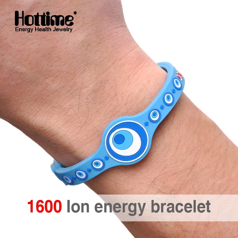 Hottime Eco Power Energy Hologram Bracelets Wristbands Keep Balance Ion Magnetic Therapy Silicone Bands