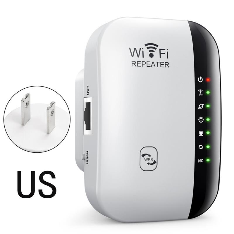 Xiaomi 300Mbps WiFi Repeater Signal Amplifier Extended Network Enhancer EU US Home 802.11N WPS Long Range WiFi Repeater For PC: Wtyczka amerykańska