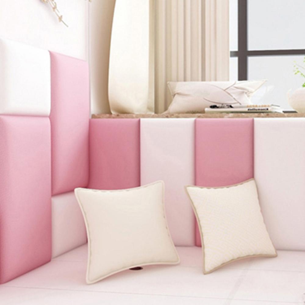 Alfombrilla de pared anticolisión para bebé, cojín autoadhesivo impermeable de espuma de Color sólido