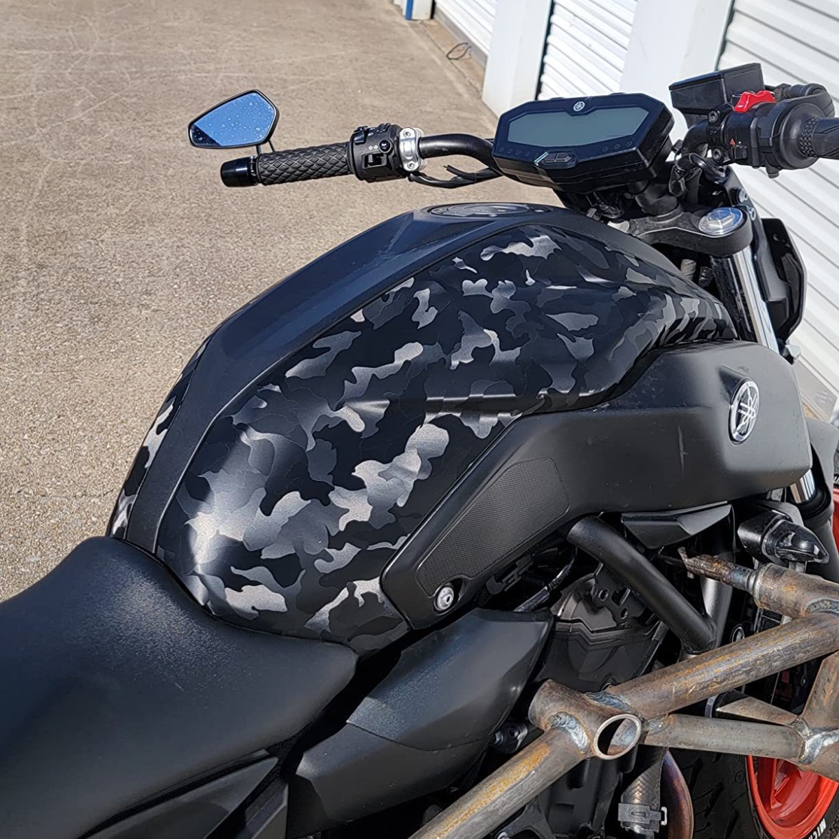 Hojas de envoltura de vinilo de camuflaje negro fantasma 3D para calcomanías de Interior de coche y motocicleta, película adhesiva DIY, pegatinas de PVC