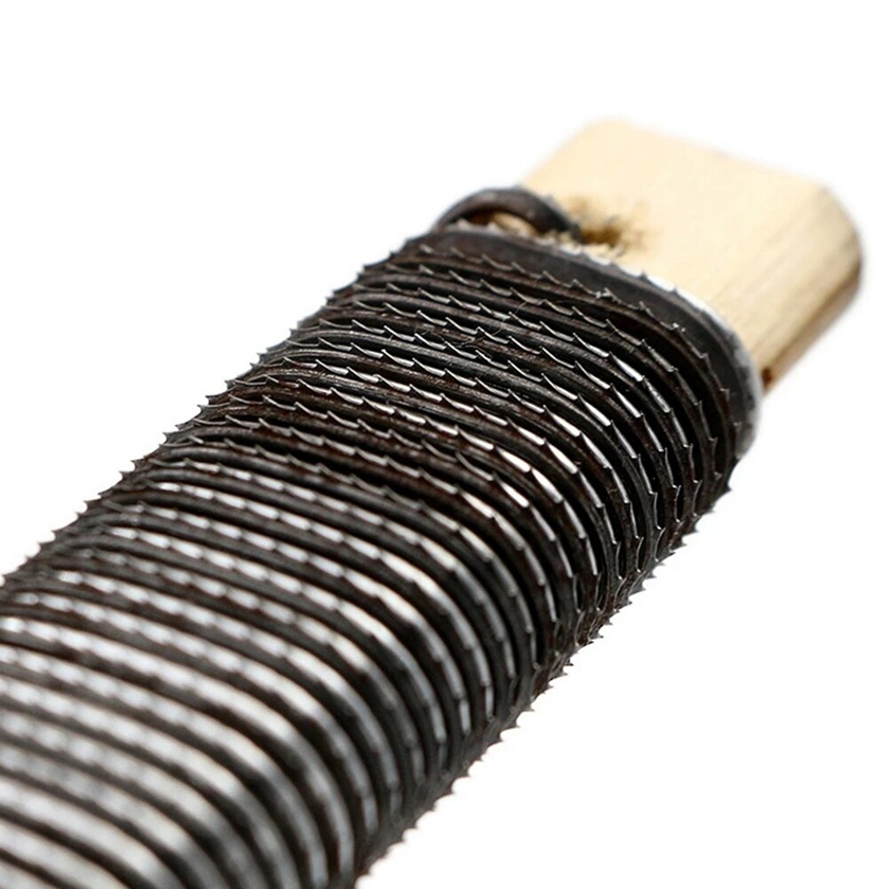 Coarse Teeth Metal Rasp File Softwood Steel Stick Wooden Handle Woodworking