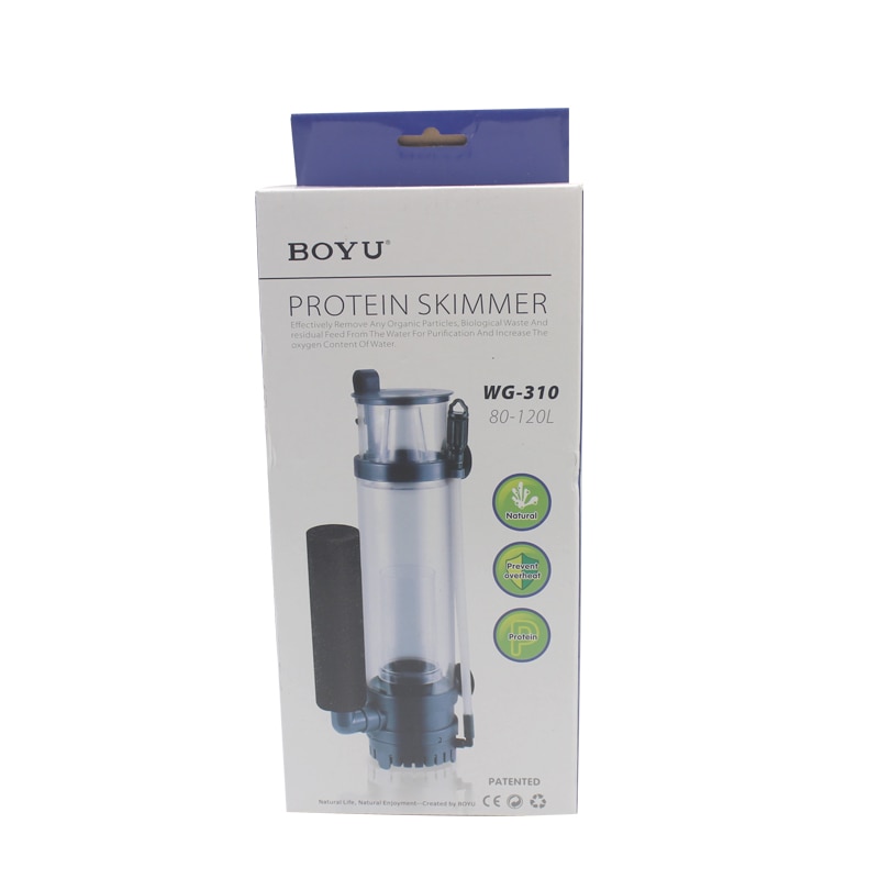Protein splitter vand protein skimmer pumpe 100-150l marine saltvand akvarie tilbehør 220v wg -308 6w /  wg -310 8w
