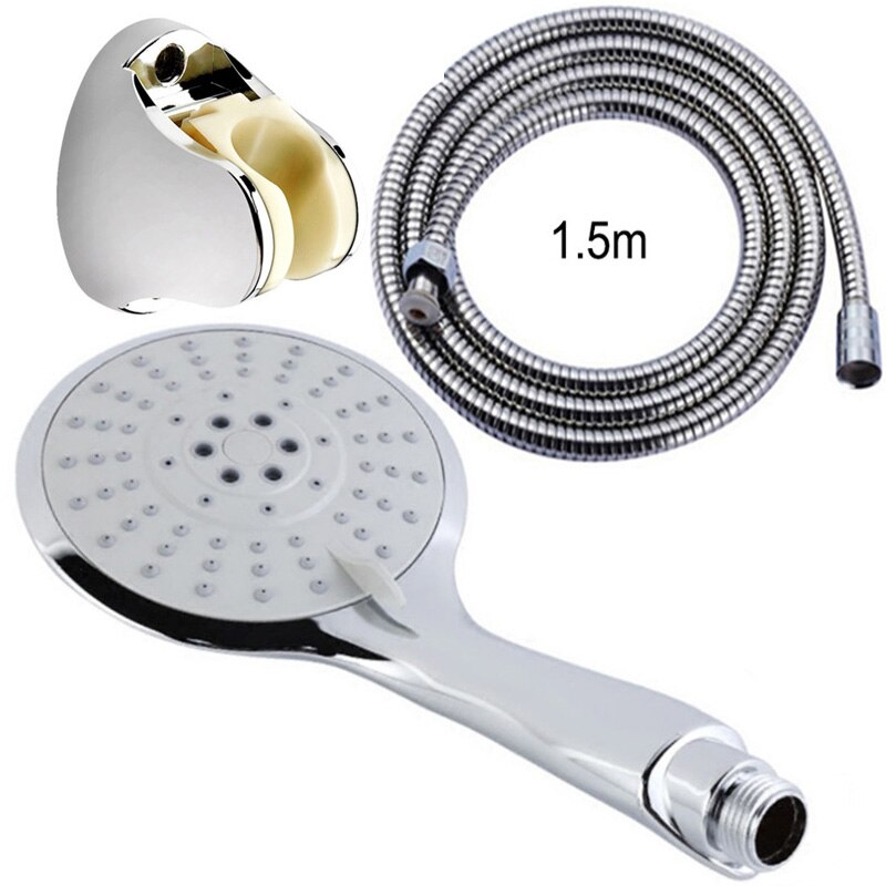 Shower Head Set Handheld Multiple Adjustable Functions Rain Water-saving Showerhead Bath Shower Head With Large Mirror Surface: shower head set1
