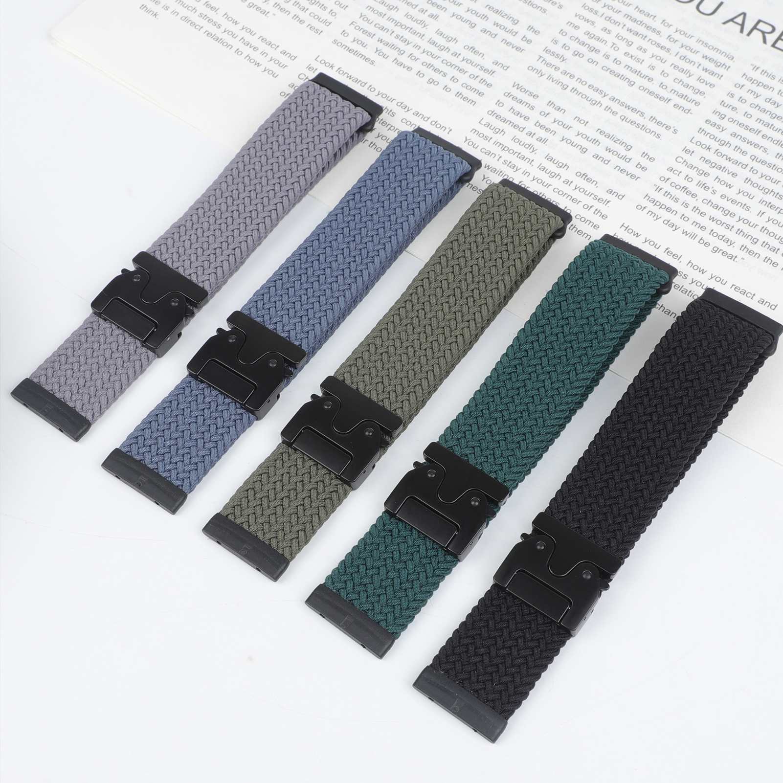 Parachute Braided Strap for Fitbit Versa 4 3 Sense 2 band Accessories replacment nylon correa Bracelet for Fitbit Versa 4 Strap