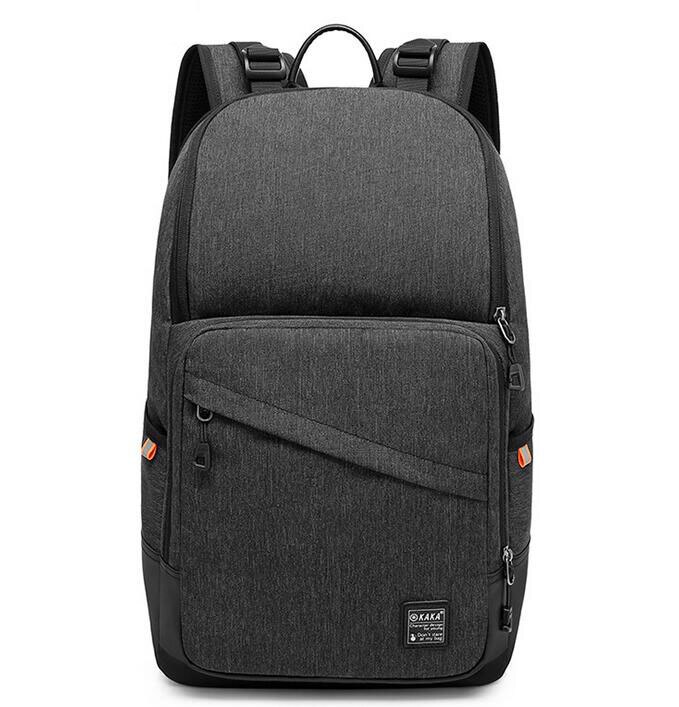 Heren rugzak bedrukking schooltassen voor tieners laptoptas studentenrugzak heren jongens rugzak: Zwart