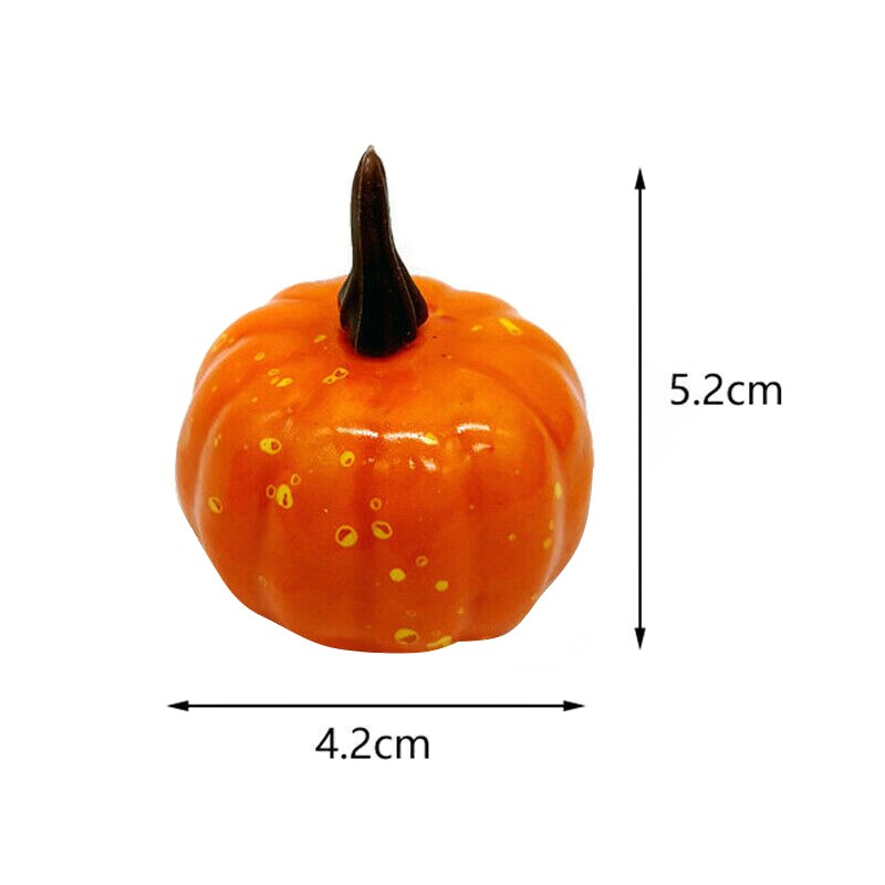 12 stk kunstig græskar dekoration halloween fest dekoration græskar 4.2*5.2cm have  l5 #4