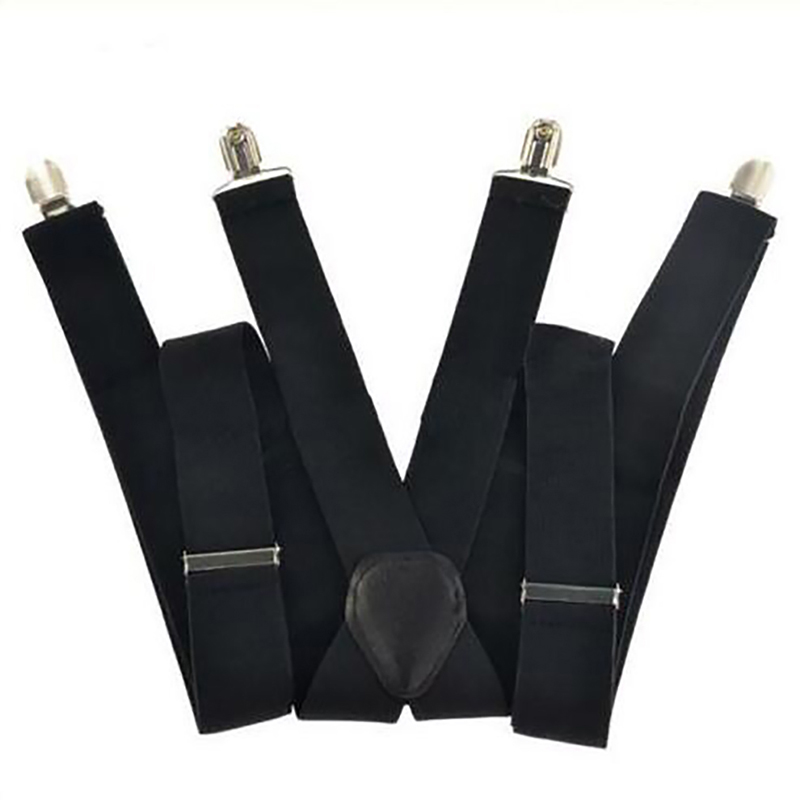 35/25/20mm Brede Mannen Bretels Hoge Elastische Verstelbare 4 Sterke Clips Jarretel Zware X terug Broek Bretels