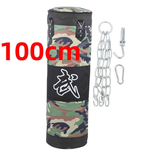 Boksesandpose hengende tykkere boksetrening boksesekk treningsstudio Fitness boksesekk tom boksesandpose: 100cm