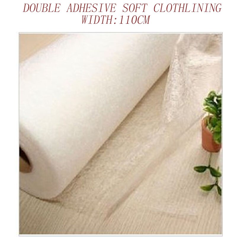 1-40M/Lot1.1m Dubbele Kanten Lijm Wit Irononsoft Non-woven Papier Interlining Stof Patchwork Naaien Diy accessoires 1340