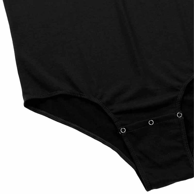 Kortärmad herr vuxen bebis underkläder i ett stycke nedfällbar krage tryckknapp grenskjorta body cos-players romper pyjamas