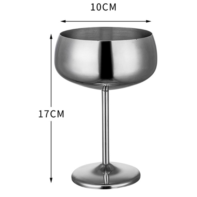 1 stk luksus 304 rustfritt stål cocktailglass cocktail juice drikke champagne beger fest barutstyr kjøkkenverktøy