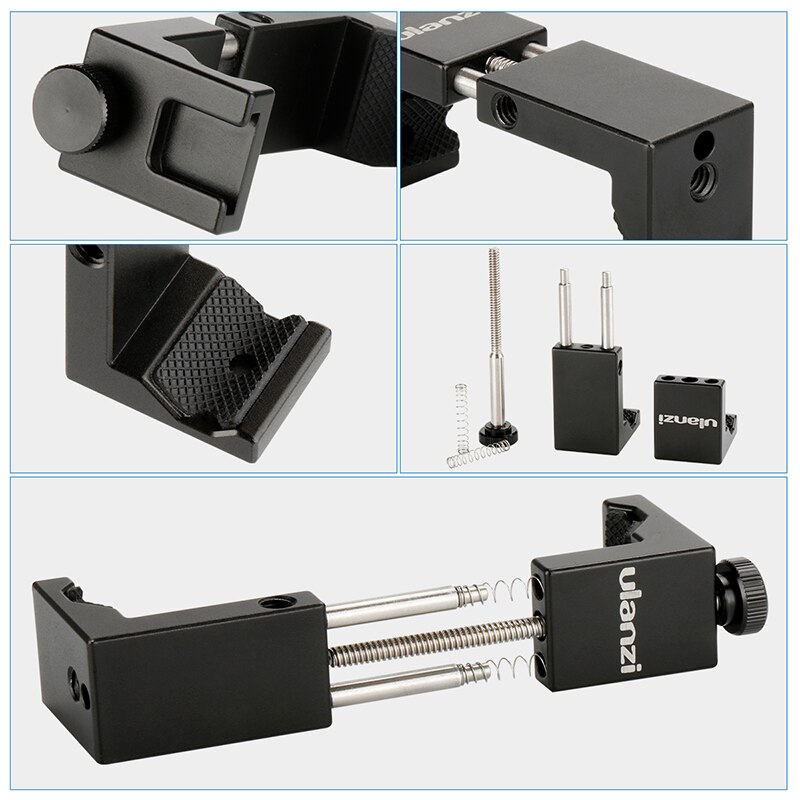 Ulanzi Smartphone Tripod Mount Aluminum Metal Universal Smart Phone Tripod Adapter Handle Grip Holder for iPhone Android